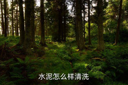 水泥怎么样清洗