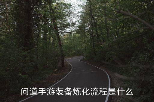 问道手游装备炼化流程是什么
