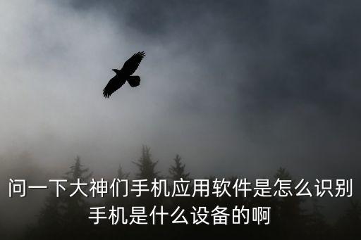 问一下大神们手机应用软件是怎么识别手机是什么设备的啊