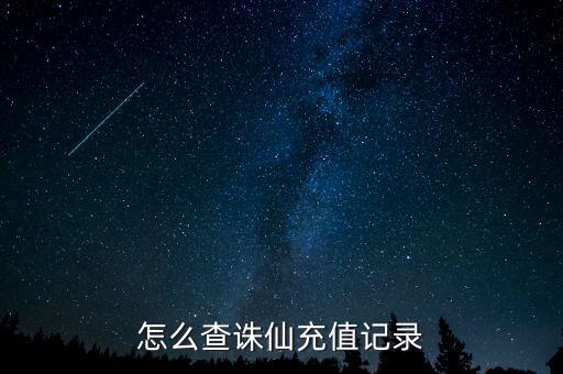 怎么查诛仙充值记录