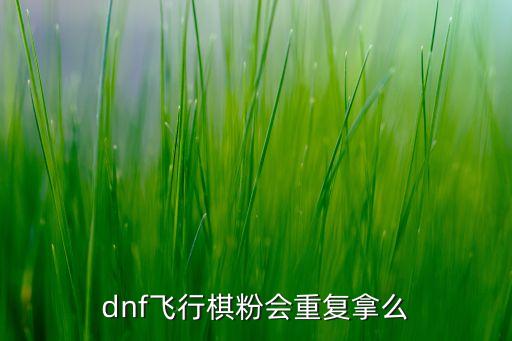 dnf飞行棋粉会重复拿么