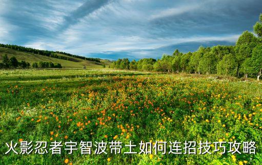 火影忍者宇智波带土如何连招技巧攻略