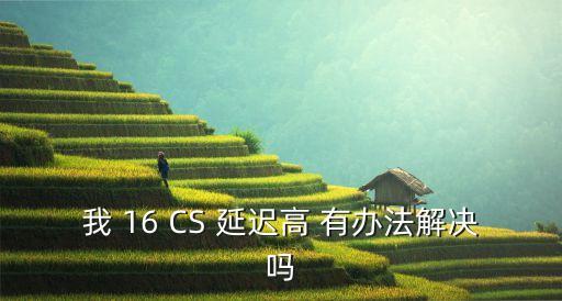 我 16 CS 延迟高 有办法解决吗