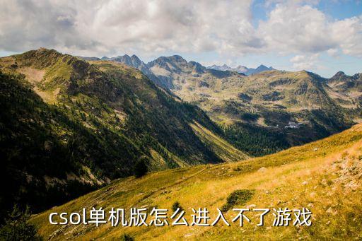 csol单机版怎么进入不了游戏