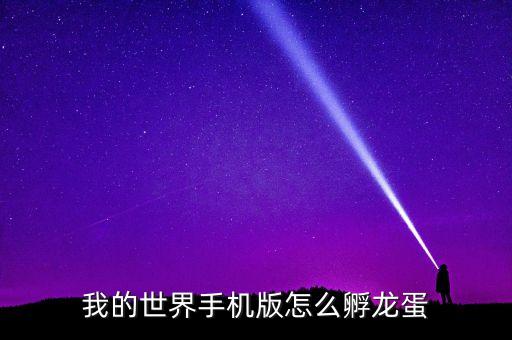 我的世界手机版怎么孵龙蛋