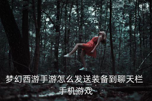 梦幻西游手游怎么发送装备到聊天栏 手机游戏