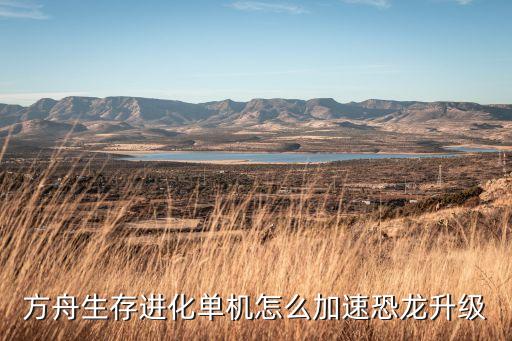 方舟生存进化单机怎么加速恐龙升级